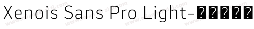 Xenois Sans Pro Light字体转换